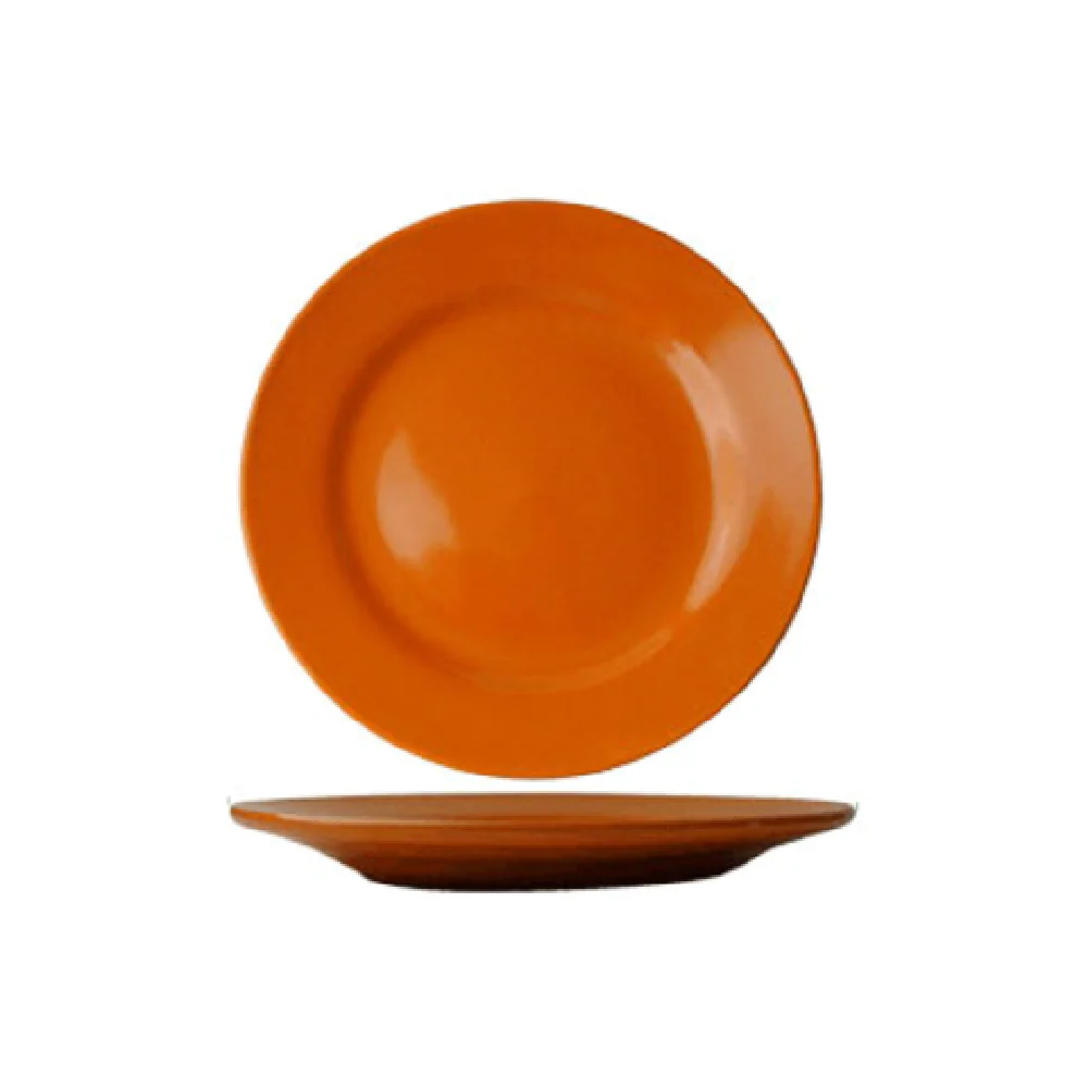 International Tableware CA-6-O 6-5/8 Inch Plate Ceramic Lead Free Orange