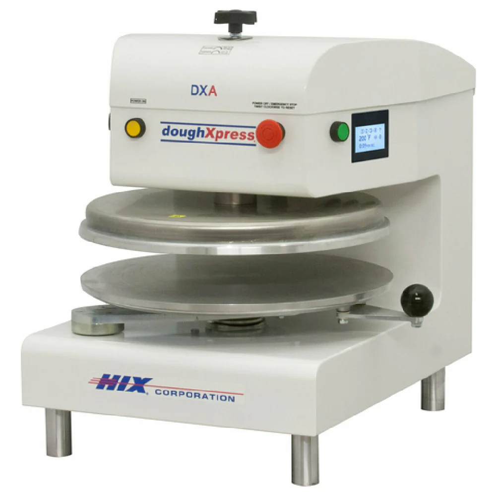 DoughXpress DXA-W Up to 18 Inch Pizza Dough Press Air Operated Automatic Aluminum