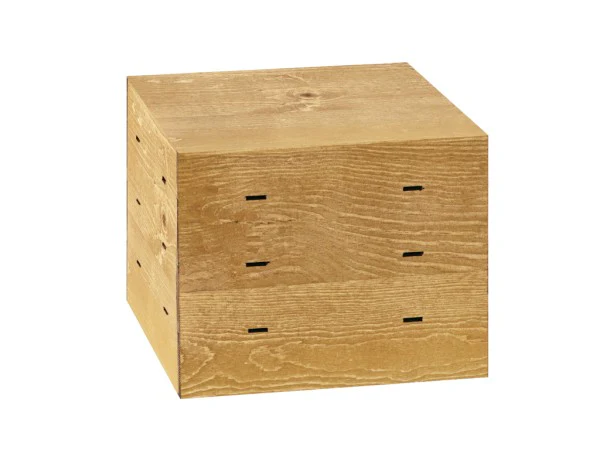 Cal Mil 3628-10-99 12 Inch Square Riser Slotted Rustic Pine Display Crate Cal Mil 3628-10-99 12 Inch Square Riser Slotted Rustic Pine Display Crate