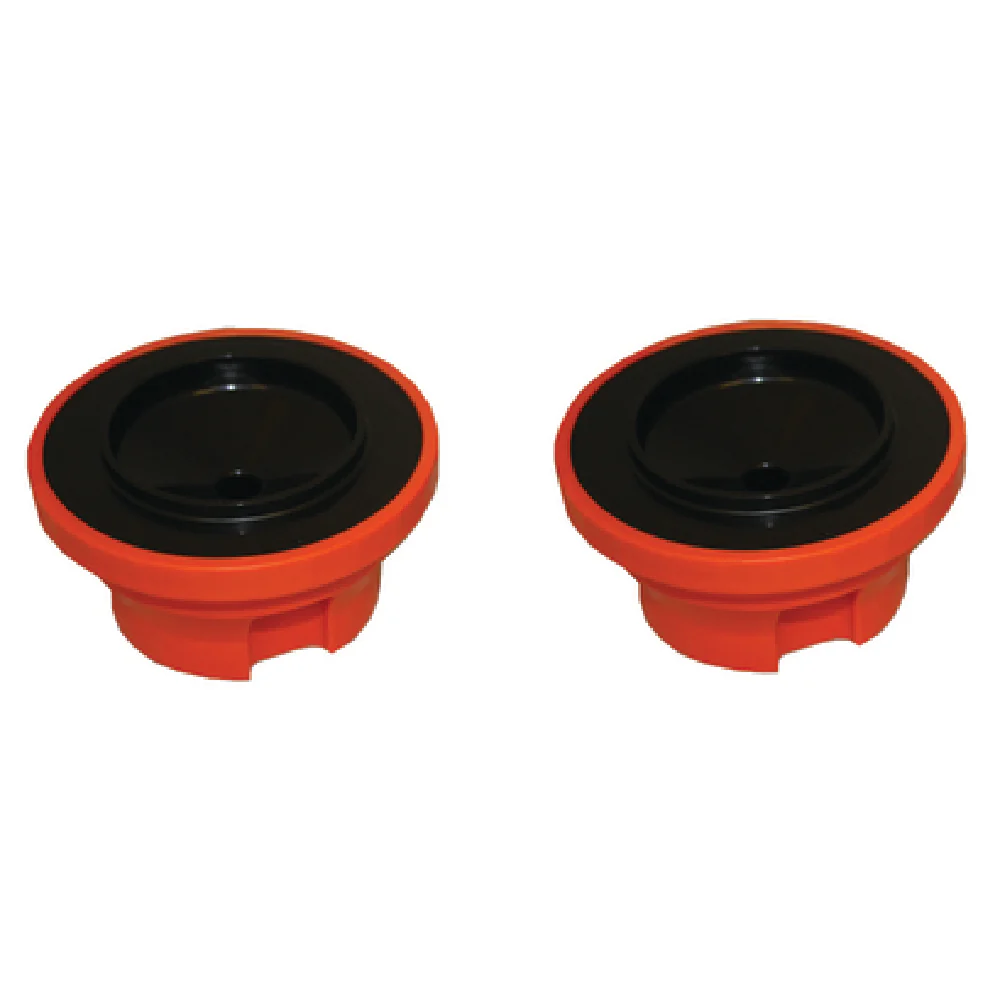 Service Ideas SVPLIDOR Brew Thru Lid SHS19SD Orange Plastic Pack of 2