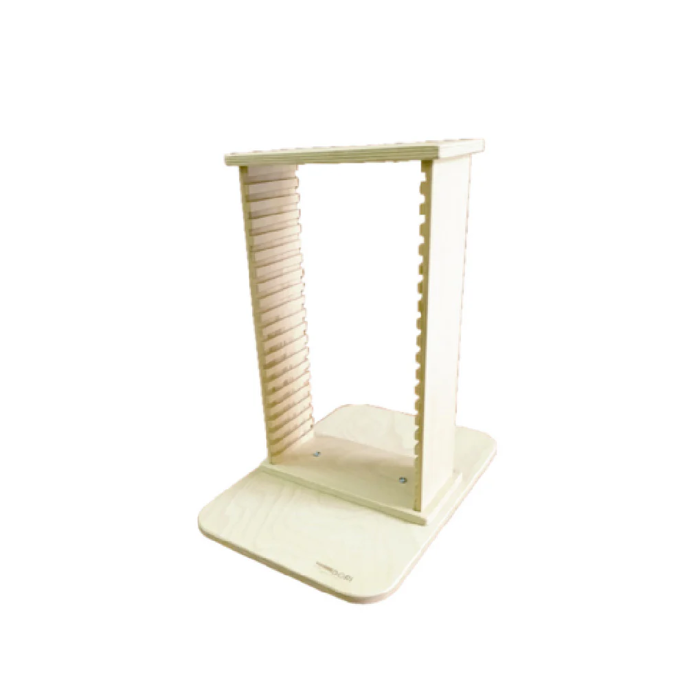 Omcan 81229 10 Inch 20-Slot Rack for Pinsa Romana Serving Boards Beech Plywood Omcan 81229 10 Inch 20-Slot Rack for Pinsa Romana Serving Boards Beech Plywood