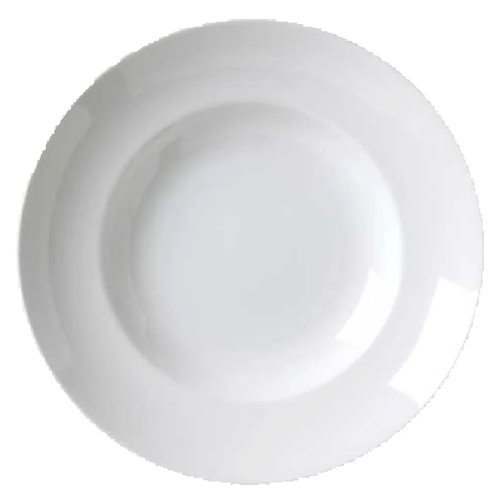 Vertex China AL-23 21 Oz Pasta Bowl 12 Inch Round Deep with Rim Porcelain Bright White
