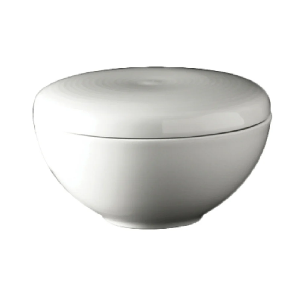 Steelite 6327P447 6.5 Oz Condiment Pot With Lid Porcelain Cool Blue-White