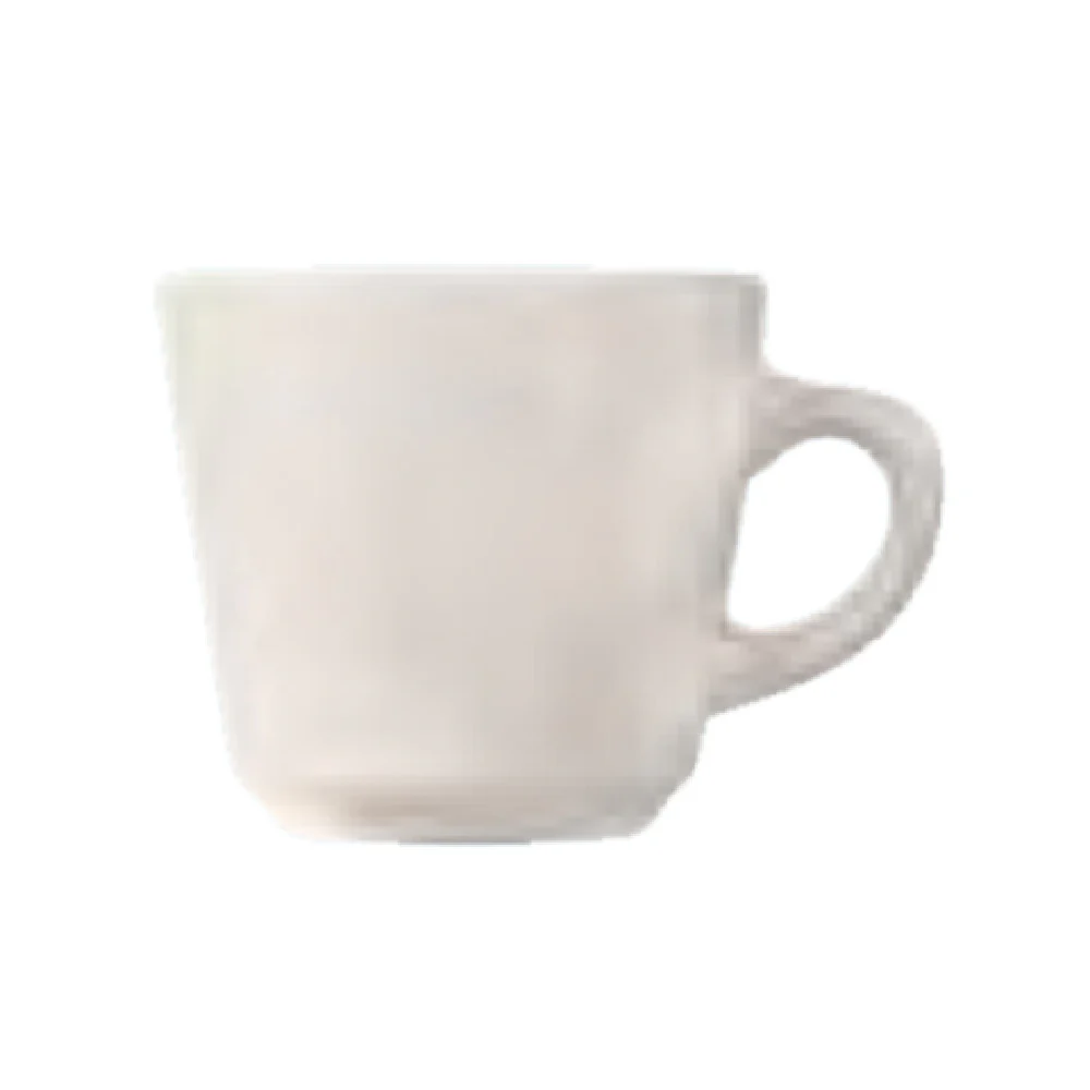 Libbey 840-110-004 7 Oz Tall Rolled Edge Cup Porcelain Bright White