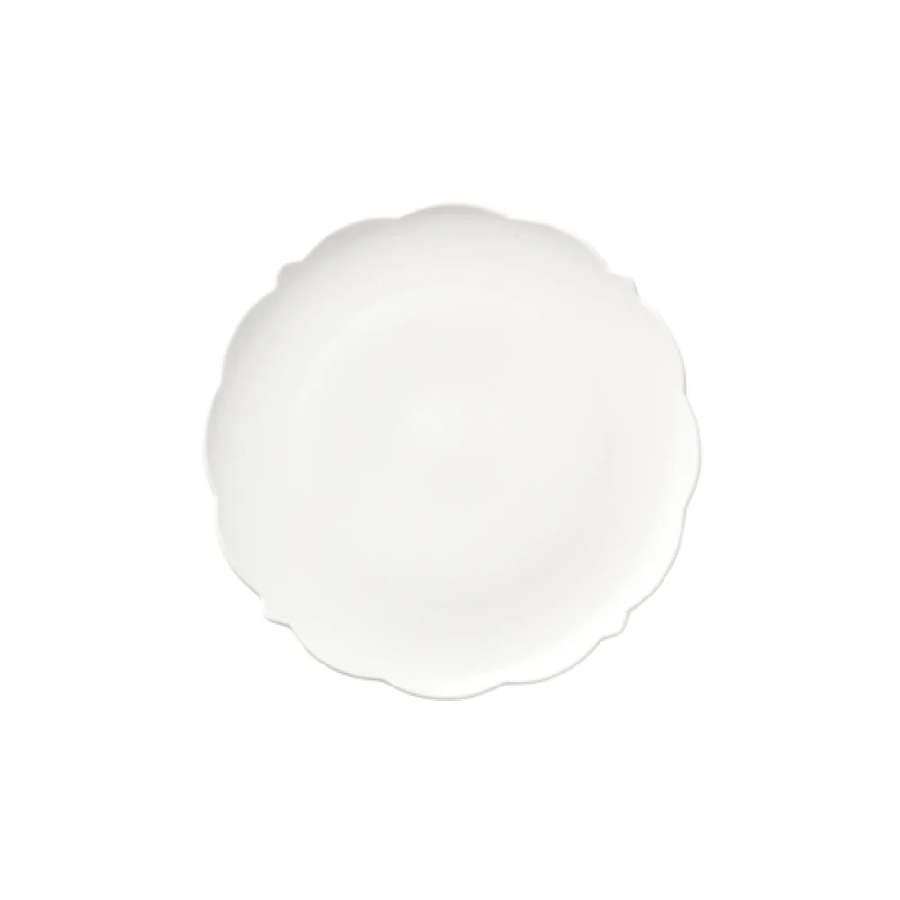 Libbey 977709634 6 3/4 Inch Round Scalloped Plate Porcelain 36 Packs