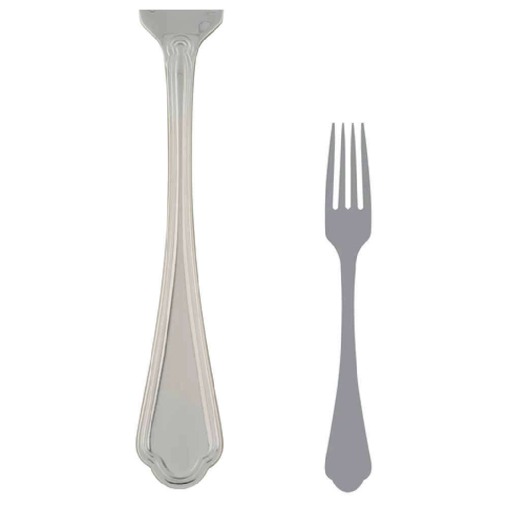 Steelite 5509J023 7-1/2 Inch Dessert Fork with 18/10 Stainless Steel