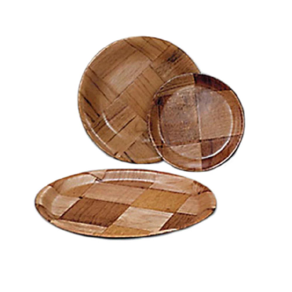 Admiral Craft WWP-10K 10 Inch Plate Woven Break Resistant Keyaki Wood Admiral Craft WWP-10K 10 Inch Plate Woven Break Resistant Keyaki Wood