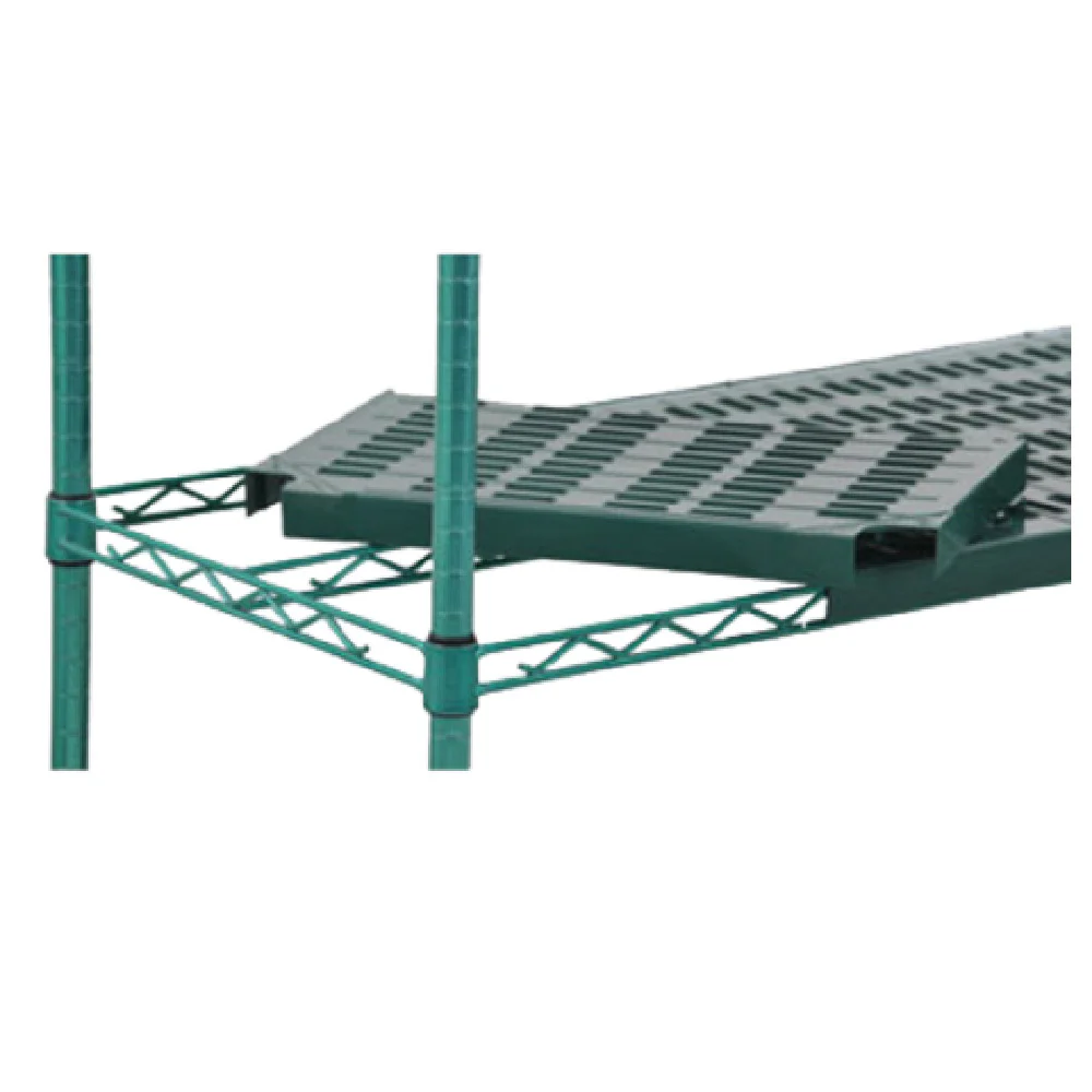 Eagle QPF-2124VG-GL 24 Inch Louvered Shelf Mat with Antimicrobial Green Polymer Eagle QPF-2124VG-GL 24 Inch Louvered Shelf Mat with Antimicrobial Green Polymer