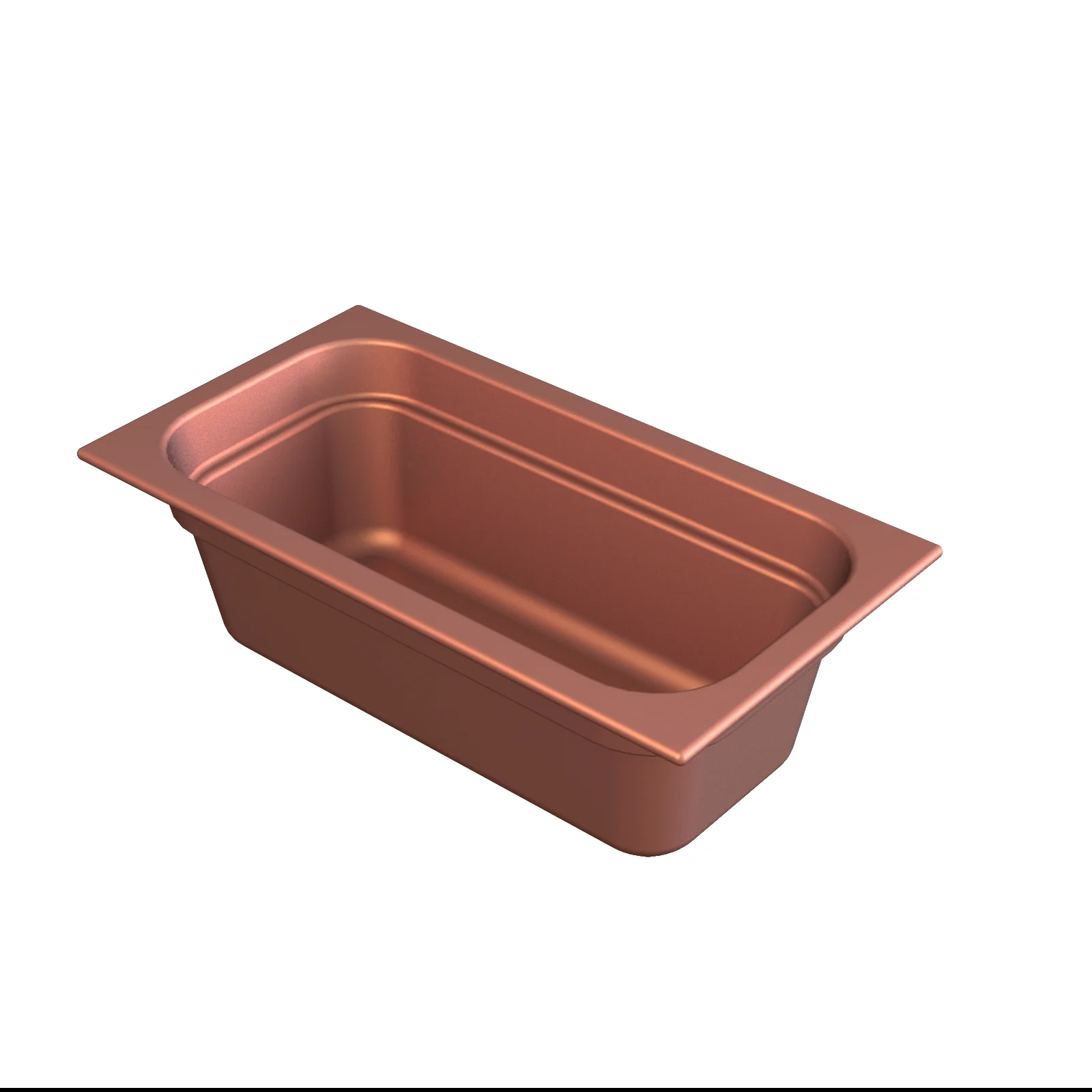 Tablecraft CW350CP 2-1/2 Quart Food Pan Cold Holding Aluminum Copper Finish