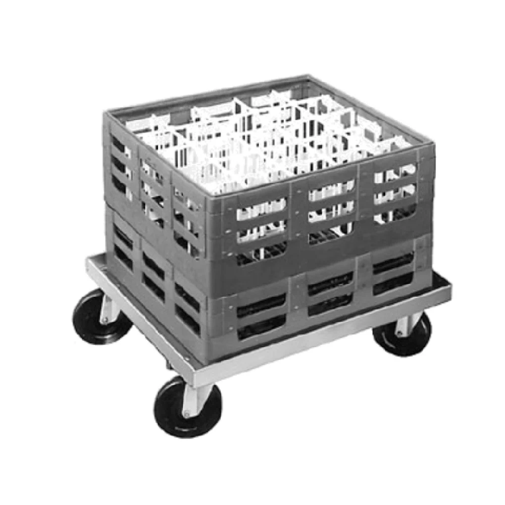 Channel GRD 22 Inch Dolly Glass Rack/Milk Crate Dolly Aluminum with 5 Inch Casters