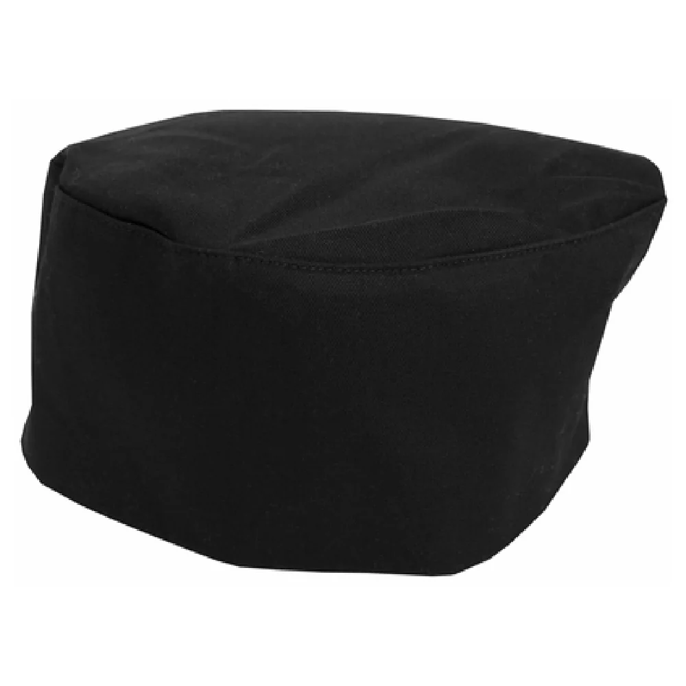 John Ritzenthaler Company RZCBBK Chef Beanie Elastic Back Cotton-poly Black