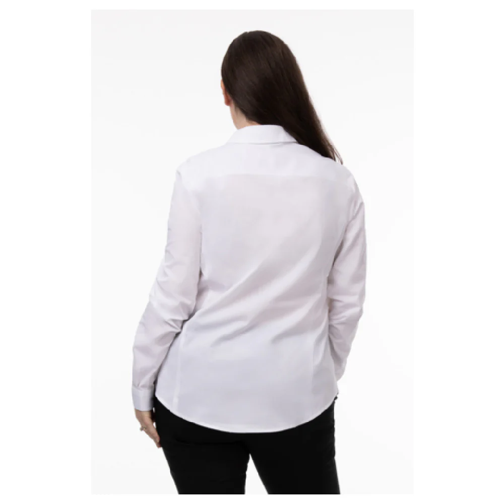 Chef Works W151-WHT-3XL 22 Inch Women's Premium Formal Dress Shirt with Built-in Collar Stays Chef Works W151-WHT-3XL 22 Inch Women's Premium Formal Dress Shirt with Built-in Collar Stays