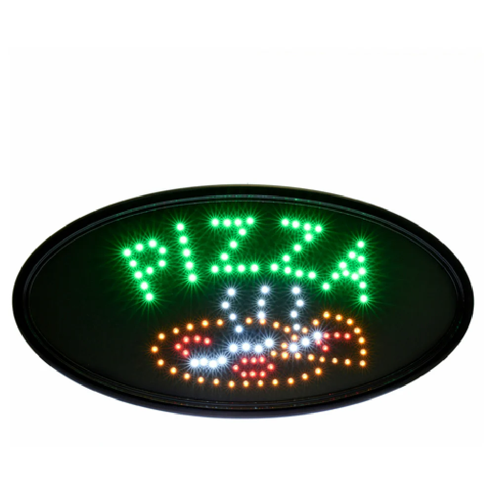 Alpine Industries ALP497-08 19 Inch LED Pizza Sign Wall Mount with Chain and Cord