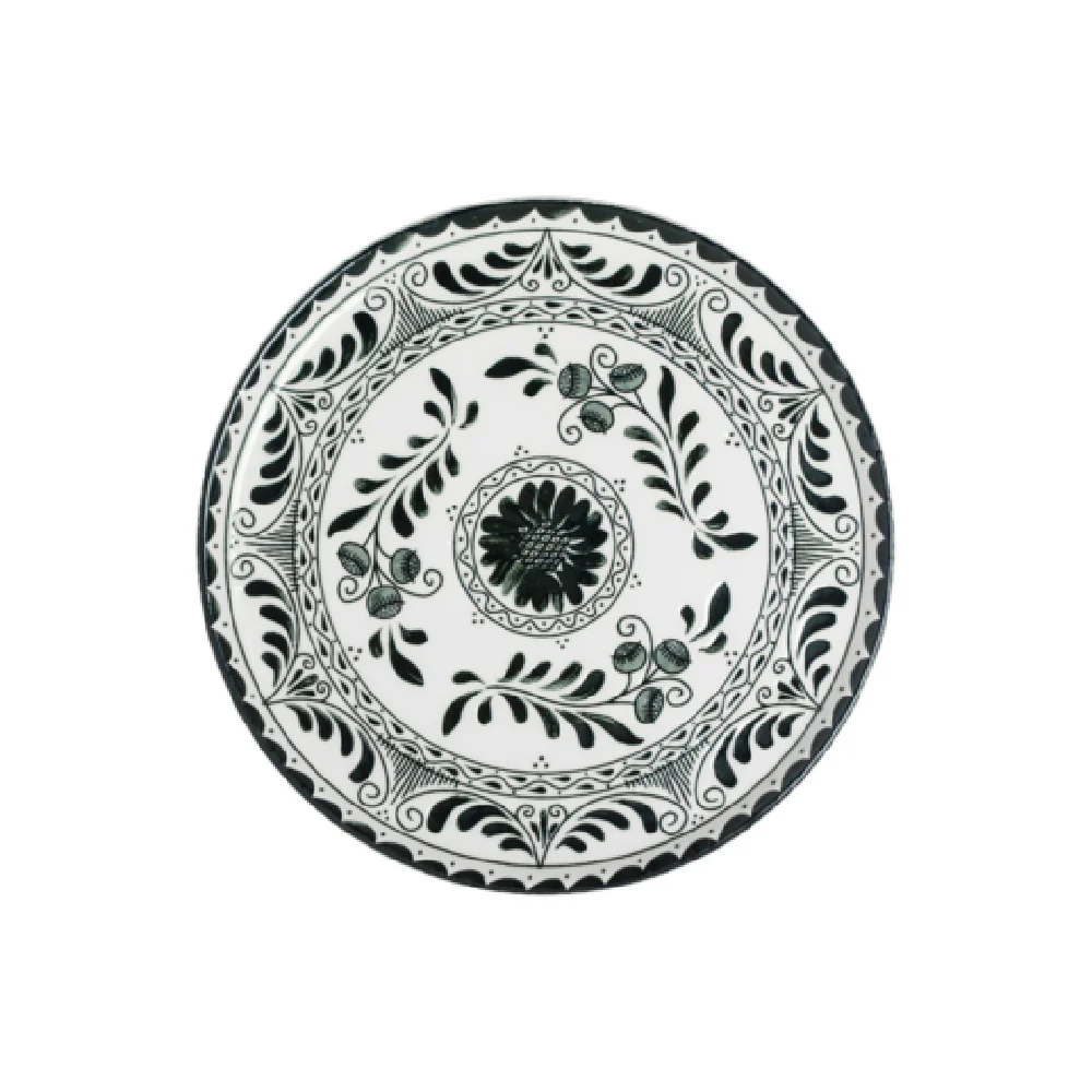 Steelite A101P802 9.0 Inch Round Plate Talavera Motiva Black Alumina Vitrified Steelite A101P802 9.0 Inch Round Plate Talavera Motiva Black Alumina Vitrified