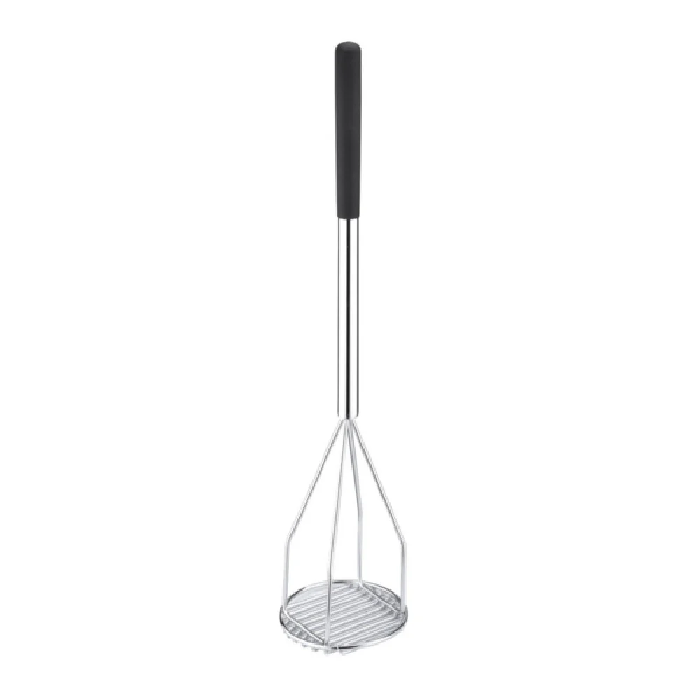 CAC China PMSP-24R 5 Inch Diameter Potato Masher with Plastic Handle CAC China PMSP-24R 5 Inch Diameter Potato Masher with Plastic Handle