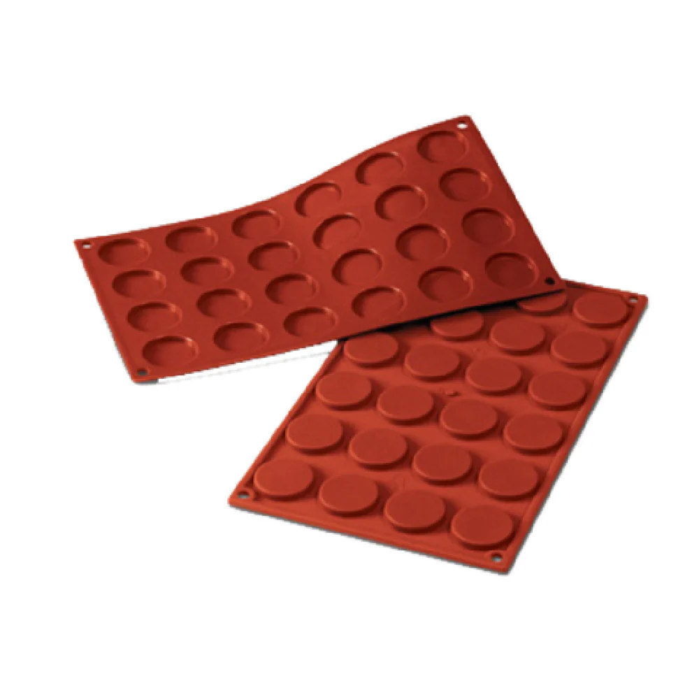 Louis Tellier SF030 11.75 Inch Siloconflex Mold Mini-florentine Silicone Red