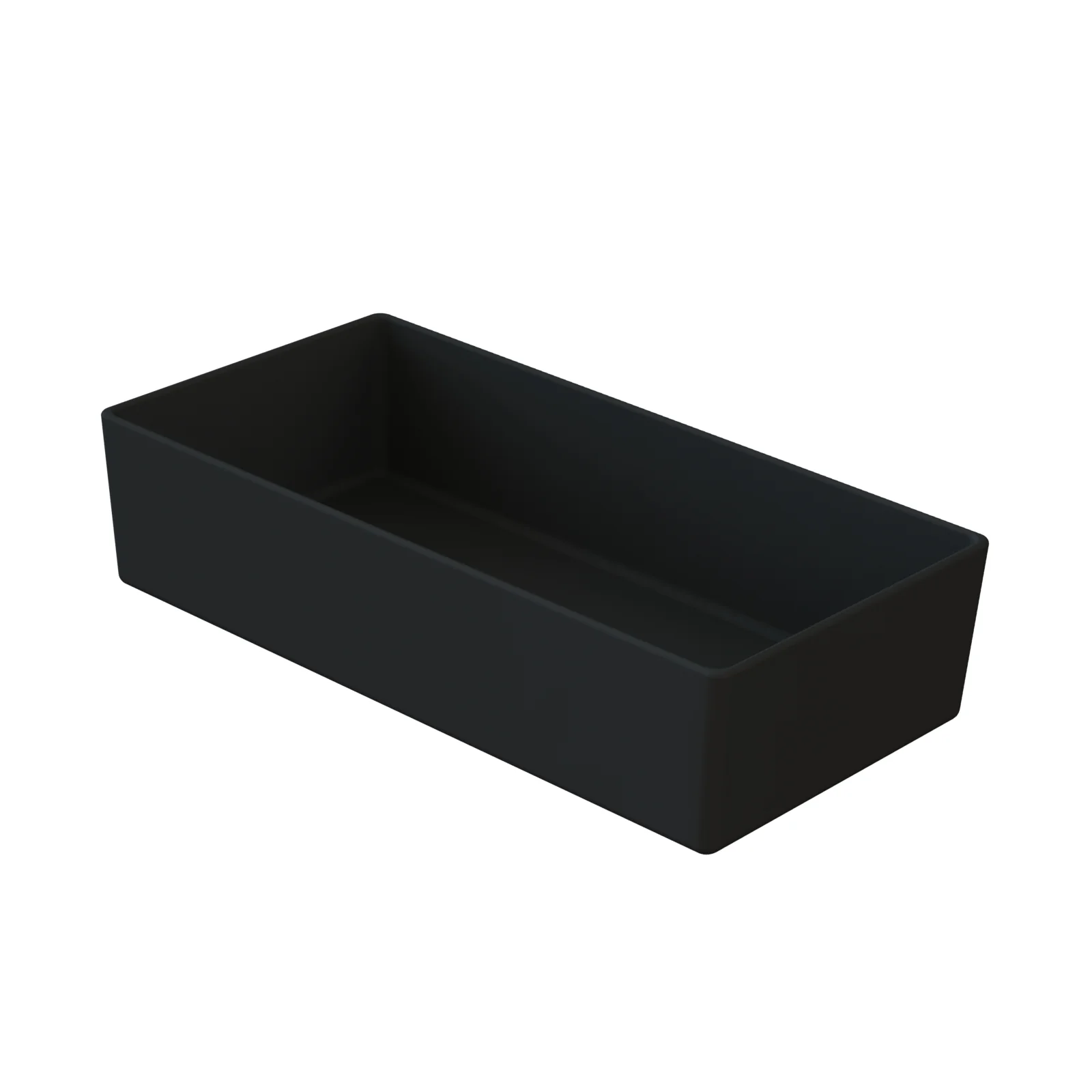 Tablecraft CW5012BK 3-3/8 Qt Cold Holding Food Pan Aluminum with Duracoat Black