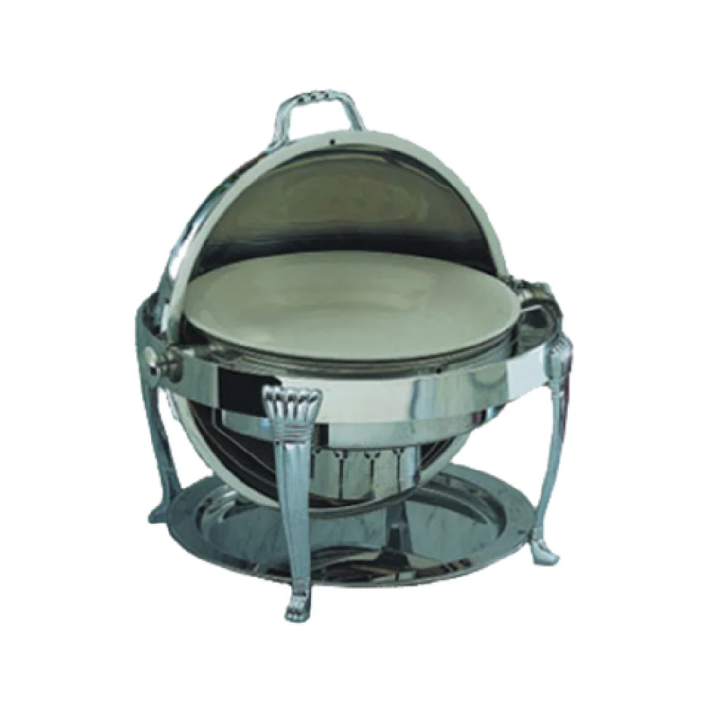 Bon Chef 12009CH 2 Gallon Round Elite Chafer Stainless Steel with Chrome Legs and Handles Bon Chef 12009CH 2 Gallon Round Elite Chafer Stainless Steel with Chrome Legs and Handles