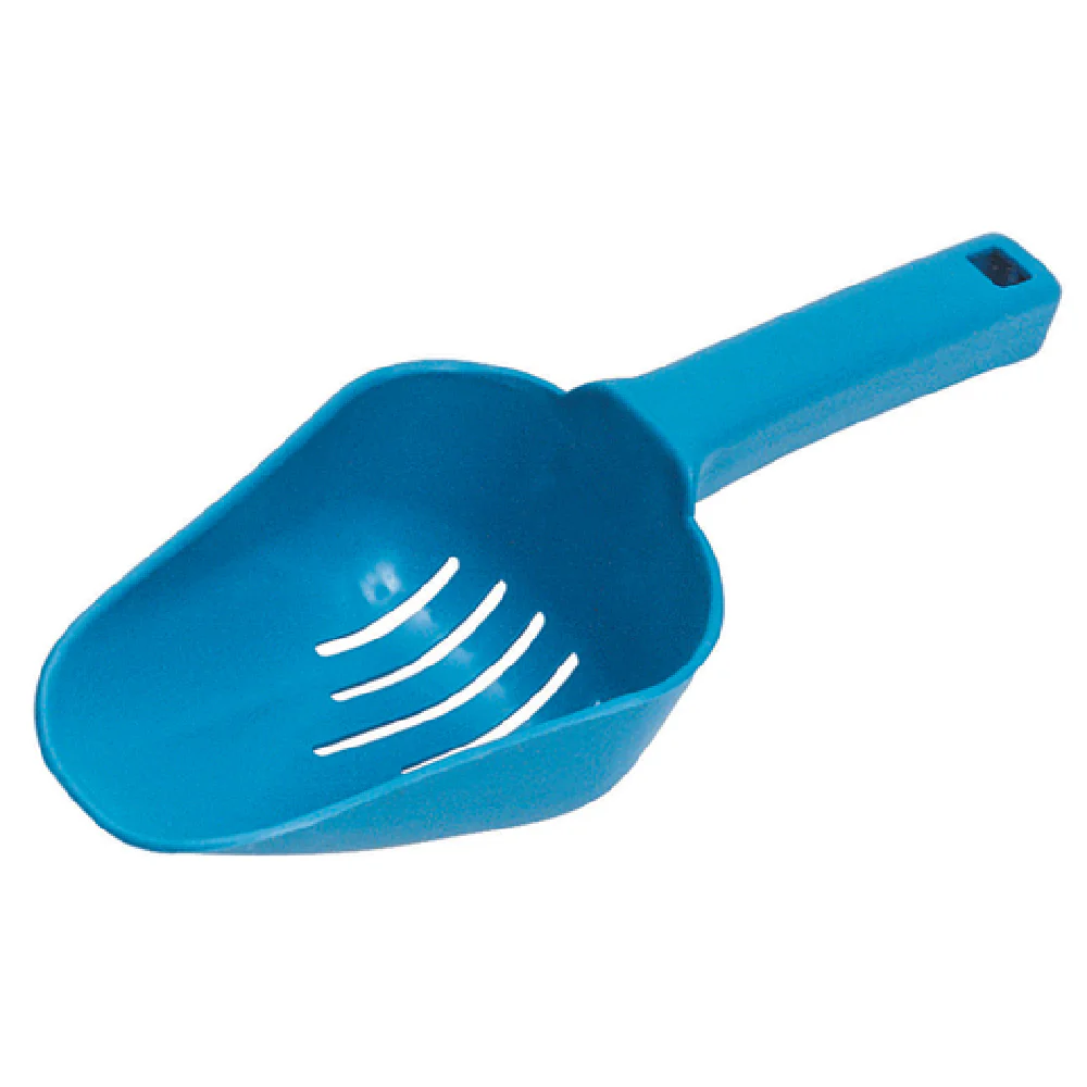 Spill-Stop 1408-5 8 Oz Slotted Ice Scoop Heavy Duty Plastic Blue Spill-Stop 1408-5 8 Oz Slotted Ice Scoop Heavy Duty Plastic Blue