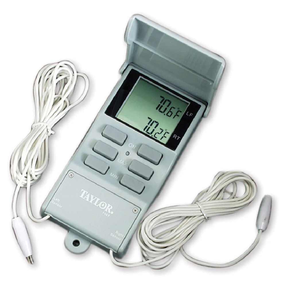 Taylor 1441E Max Min Thermometer Digital with dual probes and recording