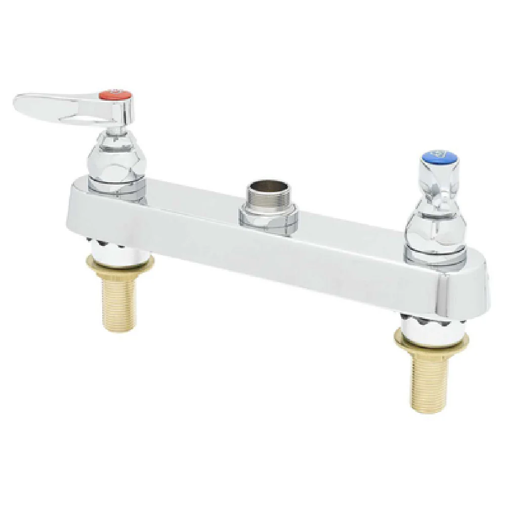 T&S Brass B-1120-XS-LNM Workboard Faucet (Less Nozzle) Deck Mount With 8