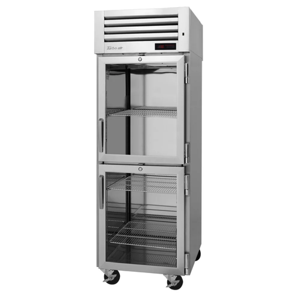 Turbo Air PRO-26-2H-GS-PT(-L) 28 Inch Pass-thru Heated Cabinet 27 cu ft Stainless Steel with Lockable Doors