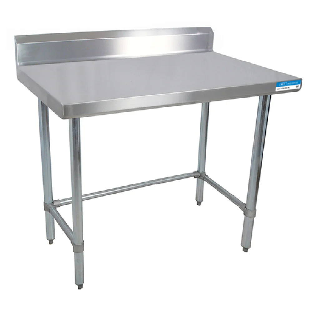 BK Resources QVTR5OB-8430 84 Inch Stainless Steel Work Table with Backsplash BK Resources QVTR5OB-8430 84 Inch Stainless Steel Work Table with Backsplash