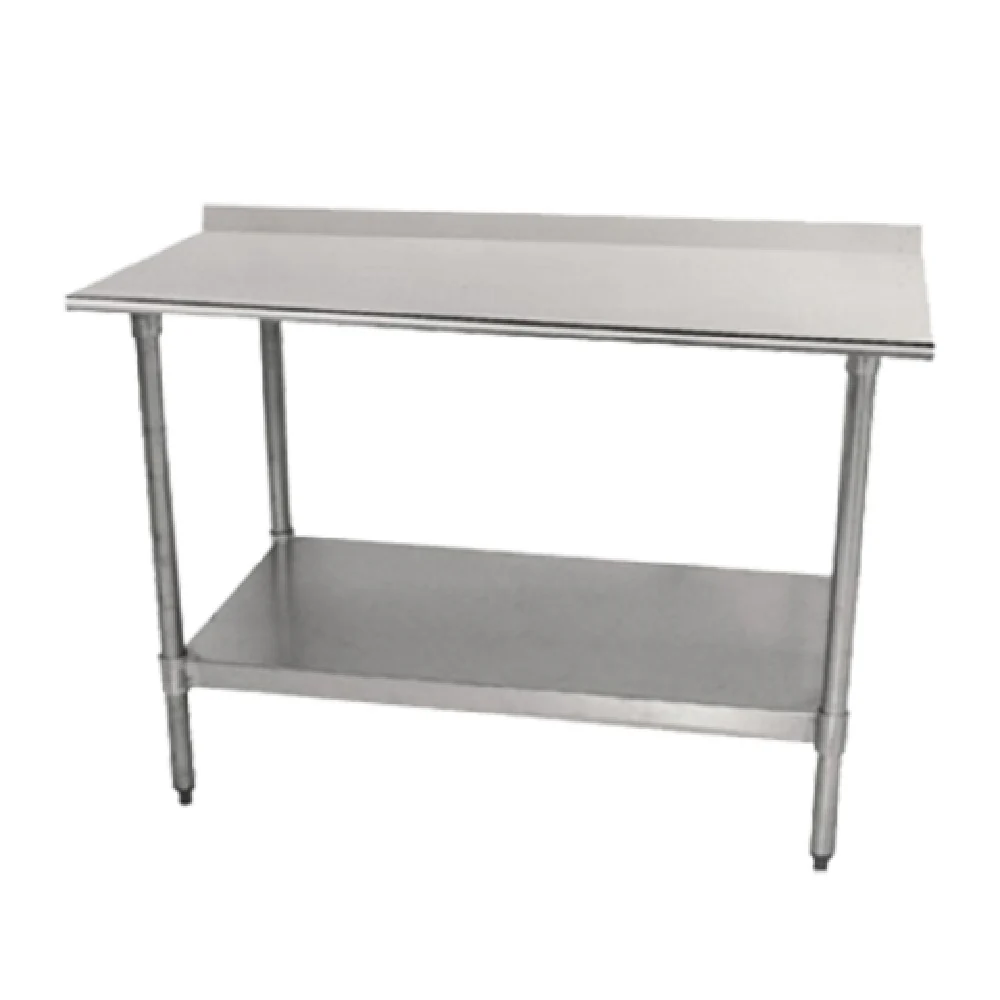 Advance Tabco TTF-305-X 60 Inch Work Table 18 Gauge 430 Stainless Steel Top and Rolled Rim Advance Tabco TTF-305-X 60 Inch Work Table 18 Gauge 430 Stainless Steel Top and Rolled Rim