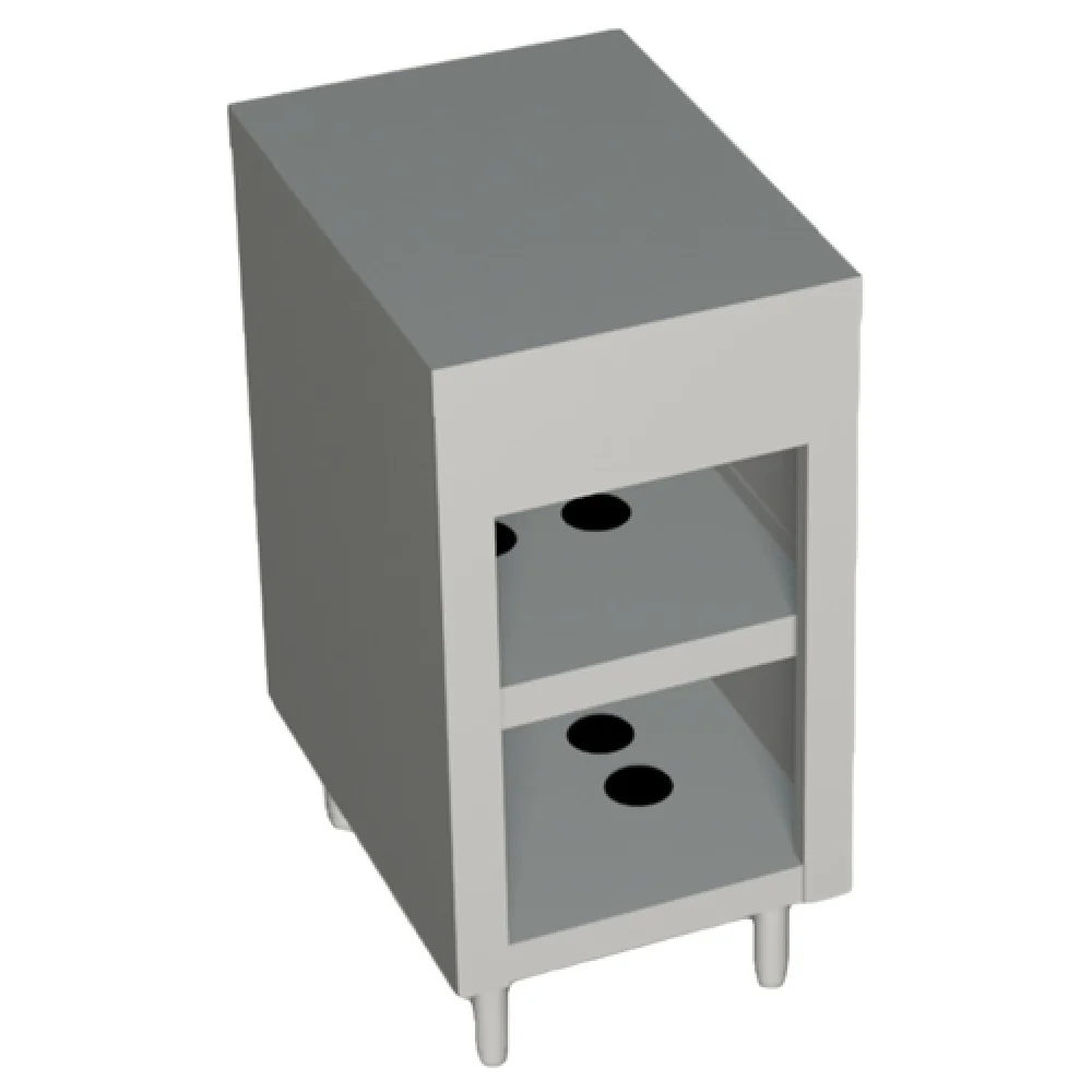 Duke 318-25PG_217120 18 Inch AeroServ Solid Top Utility Counter Stainless Steel and Paint Grip Steel