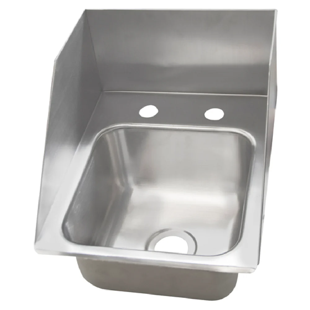 BK Resources DDI-0909524S 11 Inch Deep Drawn Drop-In Sink 9 Inch Bowl Stainless Steel with Splash Guards