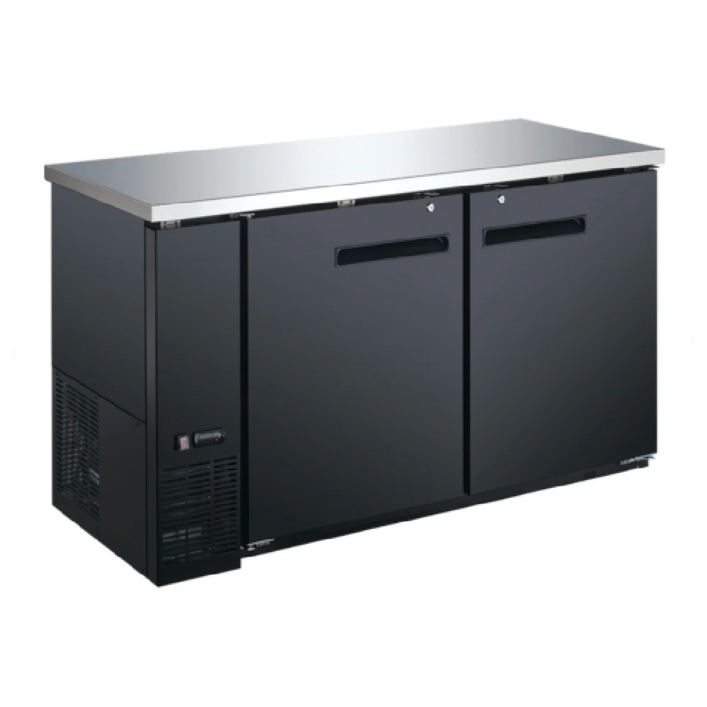 Admiral Craft USBB-5928 59 Inch Back Bar Cooler 19 Cu.ft Stainless Steel with Locks