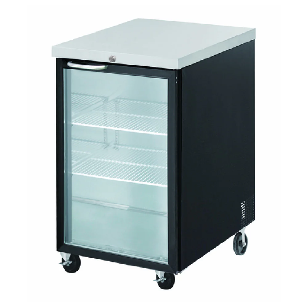 Akita AGBB-23 23 to 43 Inch Back Bar Cooler One-section Glass Door Stainless Steel Top Akita AGBB-23 23 to 43 Inch Back Bar Cooler One-section Glass Door Stainless Steel Top