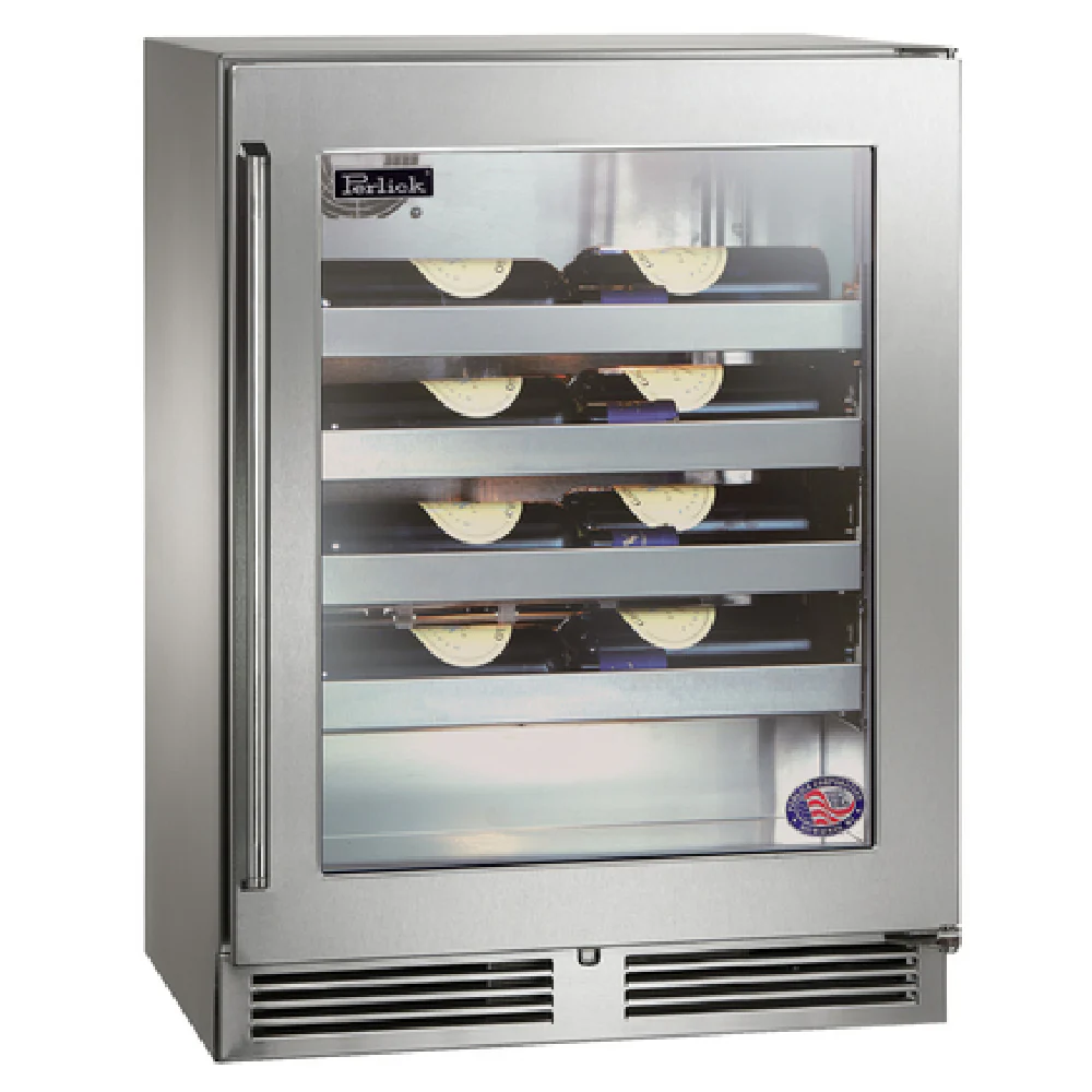Perlick HD24WS4_SSSD 23-7/8 Inch Wine Cellar Cabinet Undercounter Stainless Steel Perlick HD24WS4_SSSD 23-7/8 Inch Wine Cellar Cabinet Undercounter Stainless Steel