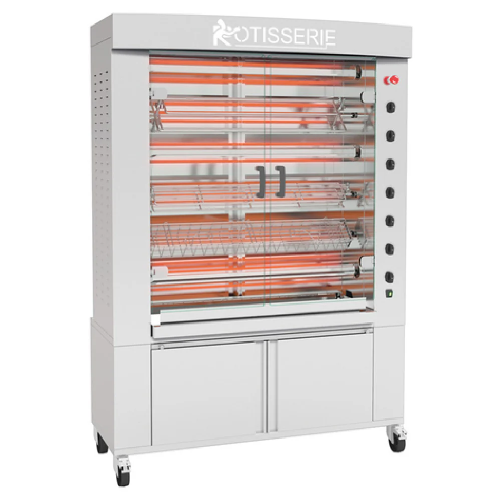 Rotisol FB1400-6E-SS 54 Inch Electric Commercial Rotisserie Oven Stainless Steel
