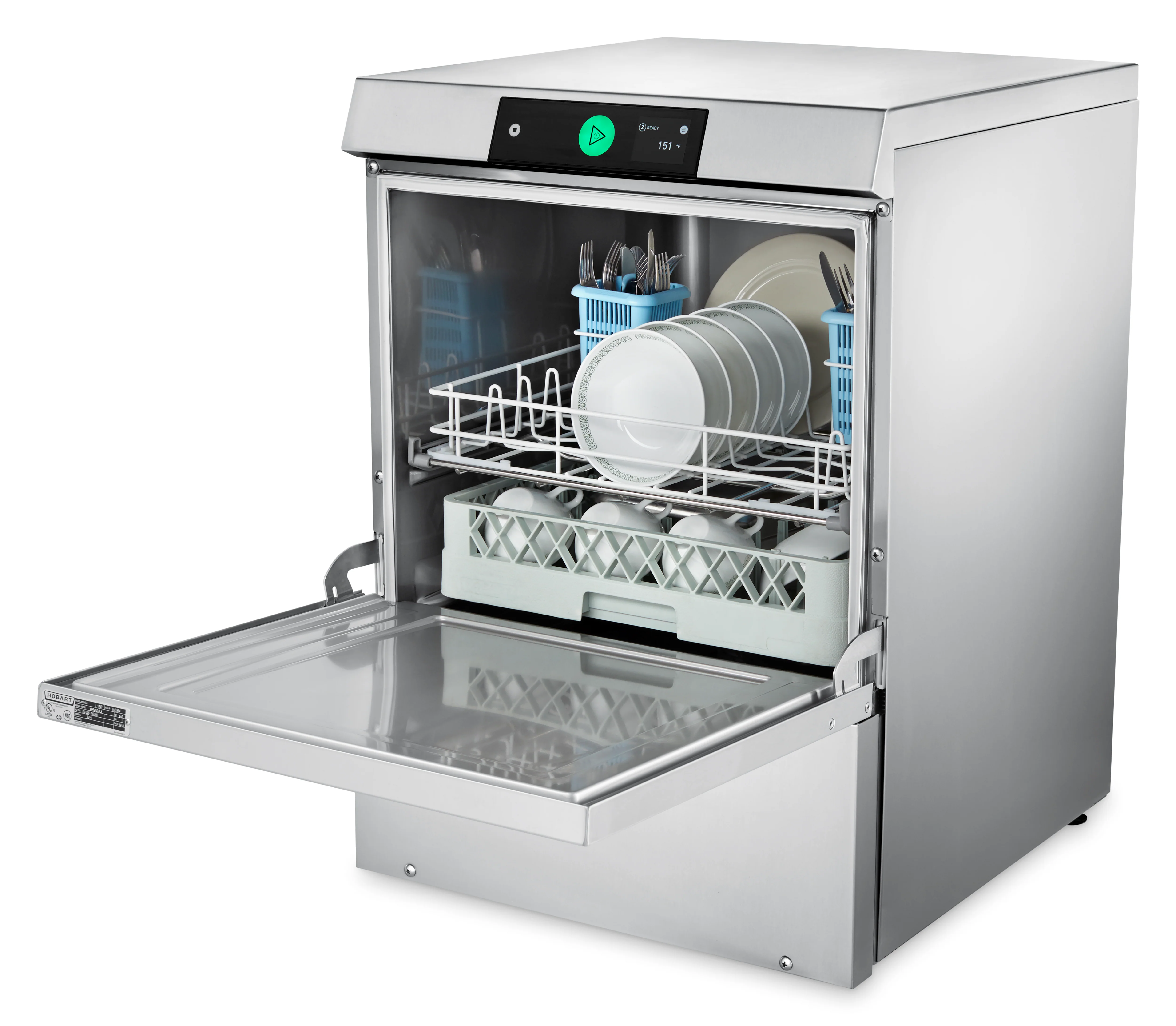 Hobart LXNR-2 23 Inch Stainless Steel Undercounter Dishwasher with High Temp Sanitizing Hobart LXNR-2 23 Inch Stainless Steel Undercounter Dishwasher with High Temp Sanitizing