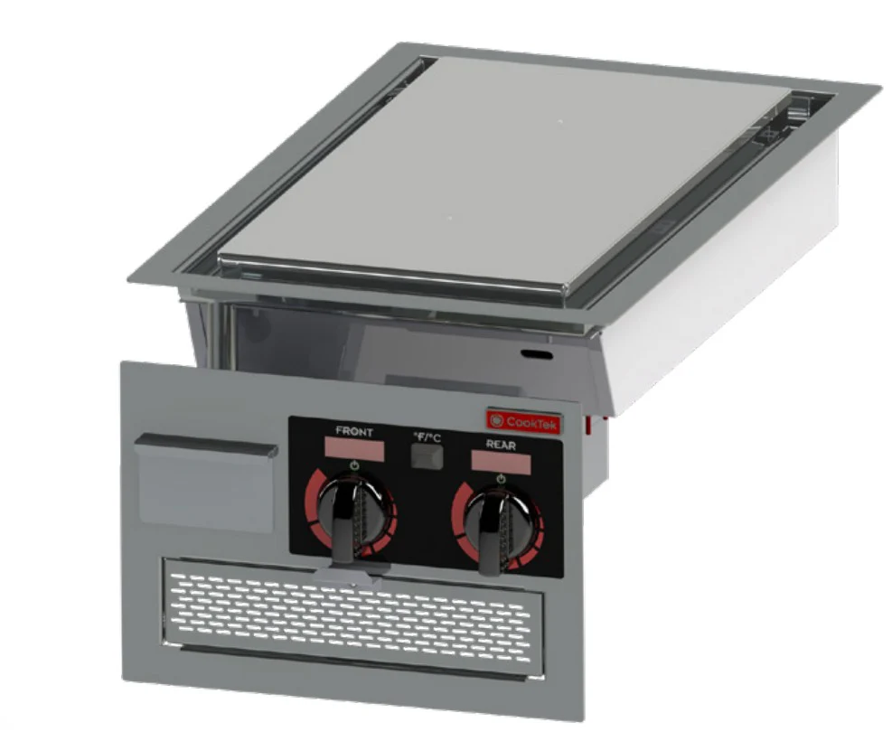 Cooktek 682501 16 Inch Induction Plancha Electric Stainless Steel Drop-in 2 Burners Cooktek 682501 16 Inch Induction Plancha Electric Stainless Steel Drop-in 2 Burners