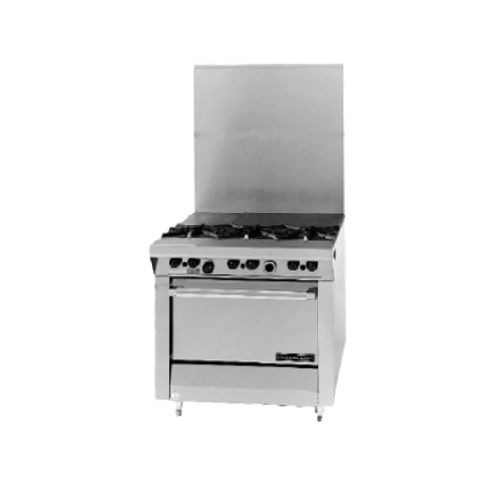 Garland M43FTS_LP 34 Inch Heavy Duty Gas Range with 3 Burners and French Tops Garland M43FTS_LP 34 Inch Heavy Duty Gas Range with 3 Burners and French Tops