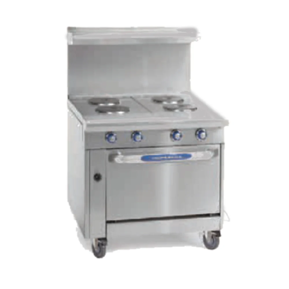 Imperial IHR-2HT-2-E-C_208/60/3 36 Inch Electric Range with Convection Oven and Hot Tops
