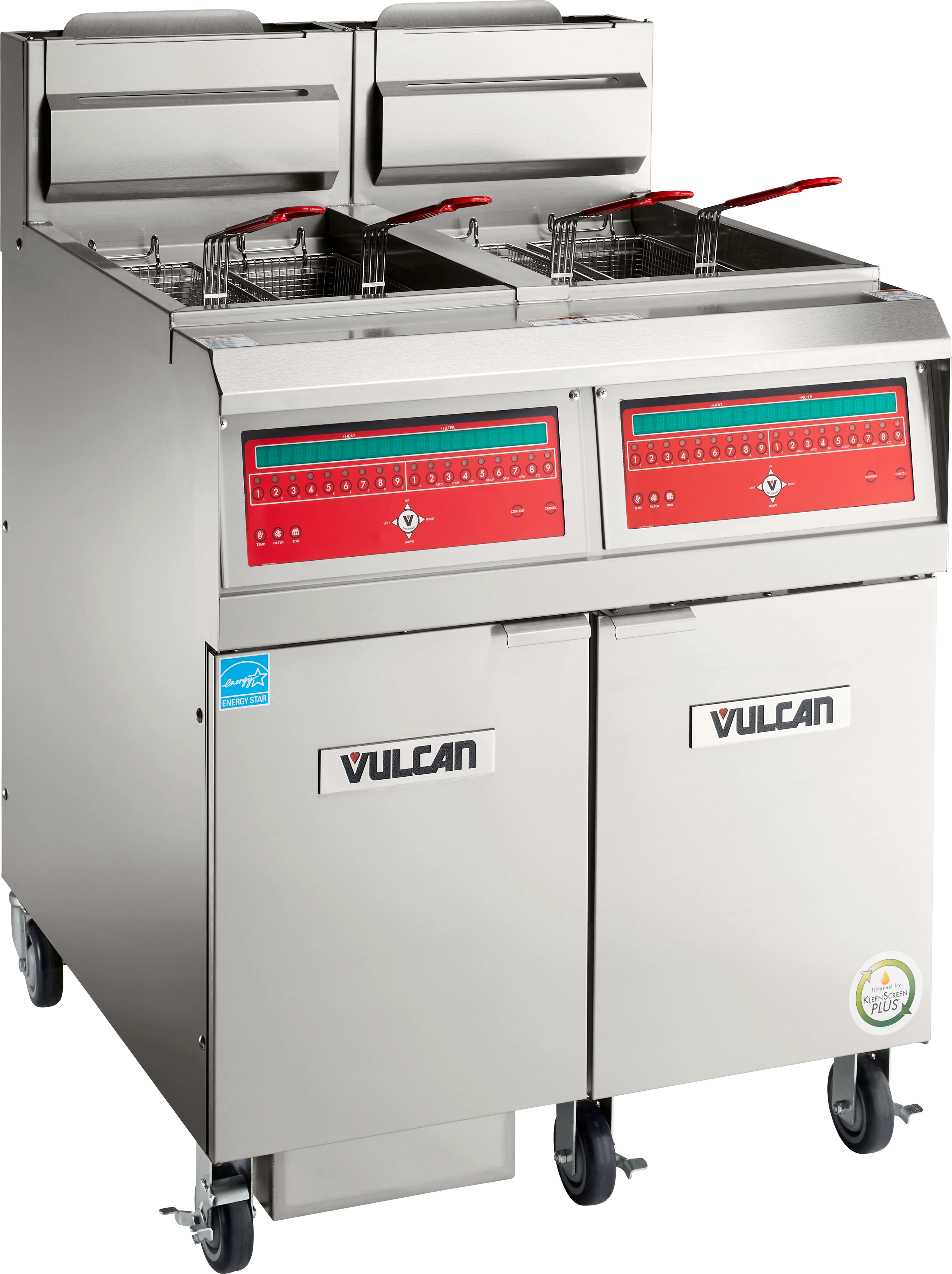 Vulcan 2VHG50CF_LP 31 Inch QuickFry Deep Fryer Gas Dual Vats 150000 BTU