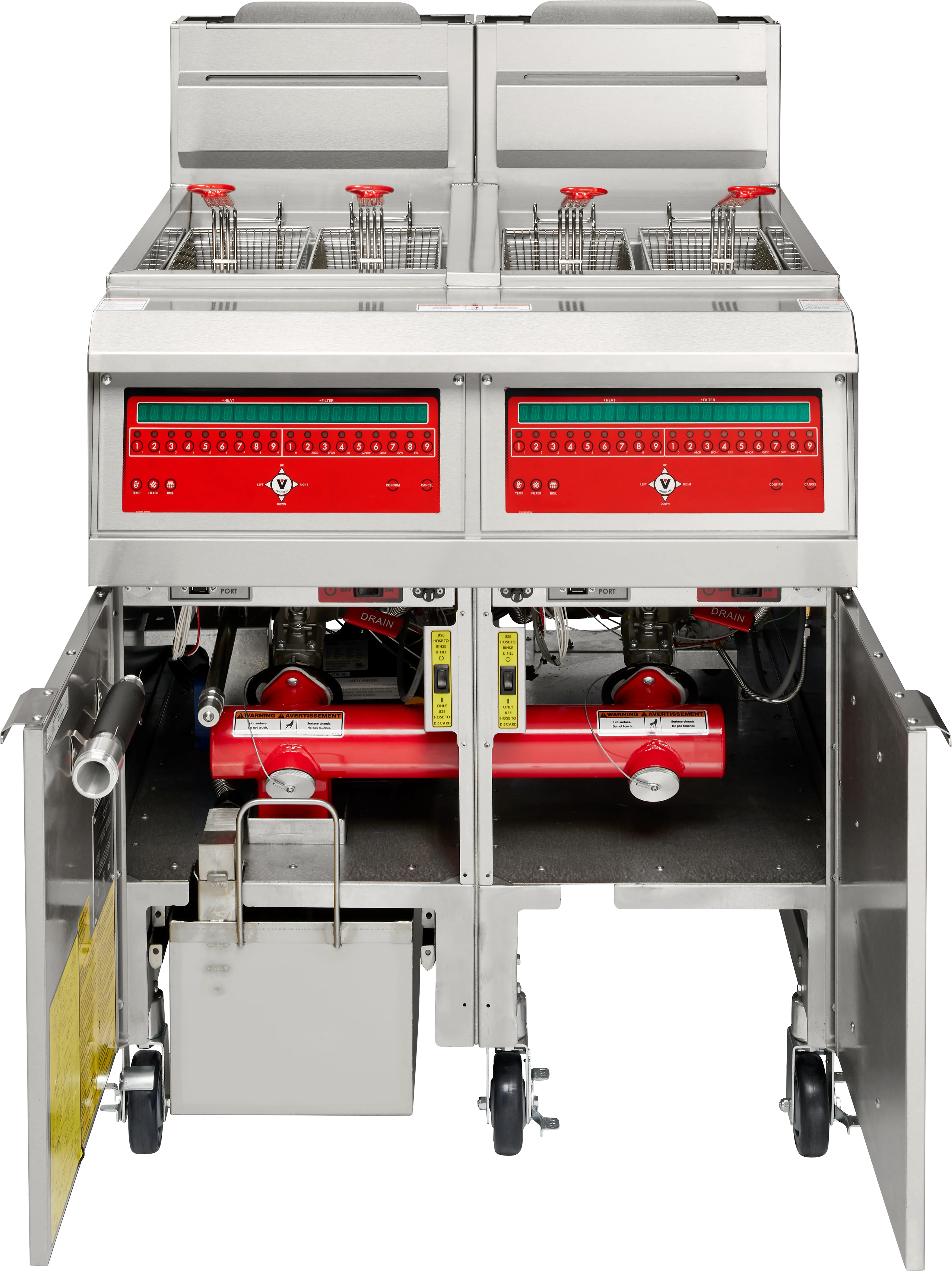 Vulcan 2VHG50CF_LP 31 Inch QuickFry Deep Fryer Gas Dual Vats 150000 BTU Vulcan 2VHG50CF_LP 31 Inch QuickFry Deep Fryer Gas Dual Vats 150000 BTU
