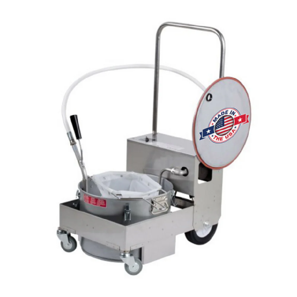 MirOil USA BD505 Oil Filter Machine/Discard Trolley 1 Way Pump For Fryers With Drain Valves MirOil USA BD505 Oil Filter Machine/Discard Trolley 1 Way Pump For Fryers With Drain Valves
