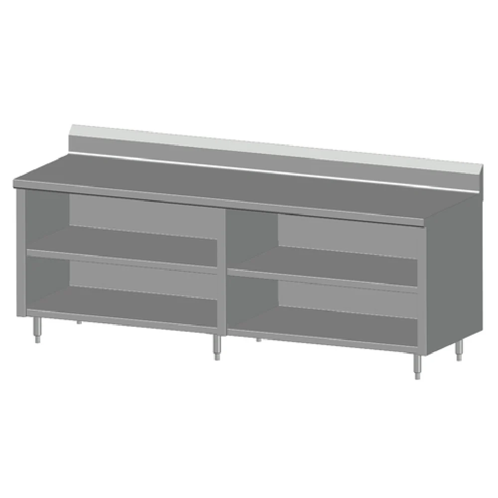 SPG International 7CBT-24B Universal Stainless Work Table Cabinet Base With Open Front 84 SPG International 7CBT-24B Universal Stainless Work Table Cabinet Base With Open Front 84