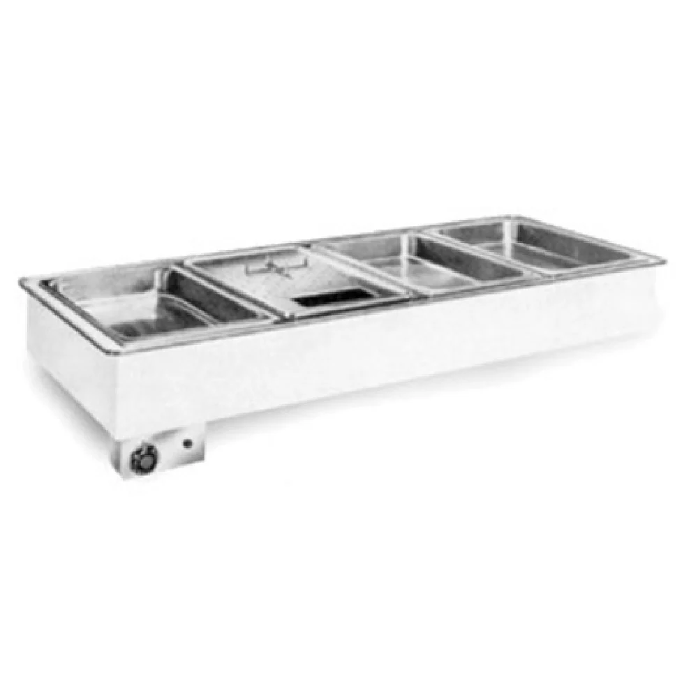 Atlas Metal WH-2 29 Inch Electric Hot Food Drop-In Well Unit 2-pan with Drain Atlas Metal WH-2 29 Inch Electric Hot Food Drop-In Well Unit 2-pan with Drain