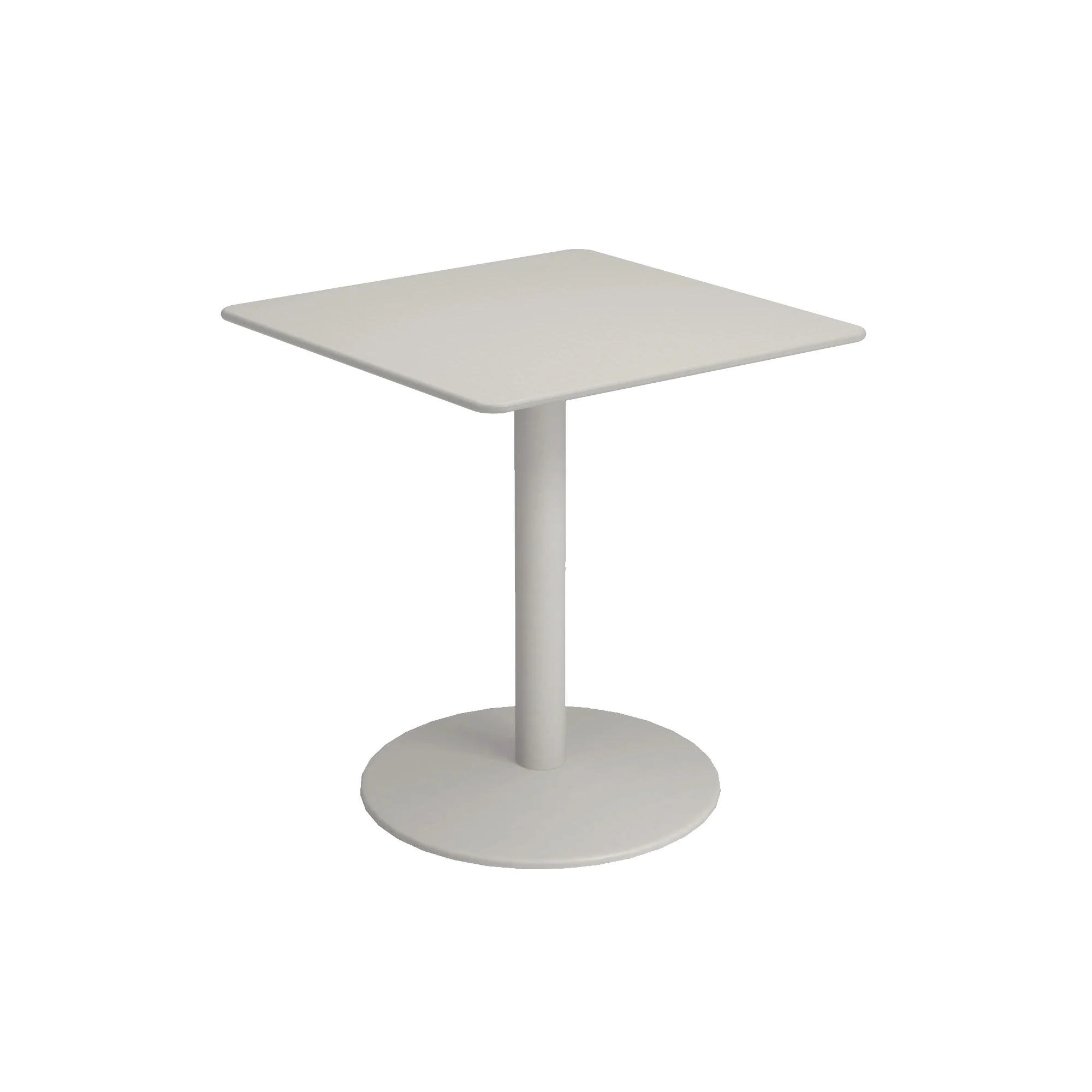 emuamericas, llc E901-73 30 Inch Square Bistro Table Indoor Outdoor Steel Top with PVC Caps