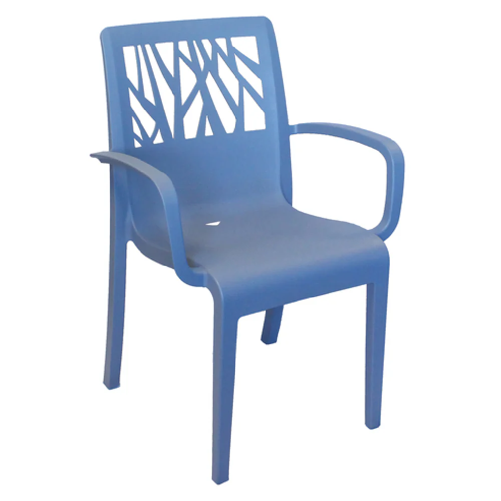Grosfillex US200680 24 Inch Armchair Outdoor Stacking Resin Denim Blue Grosfillex US200680 24 Inch Armchair Outdoor Stacking Resin Denim Blue