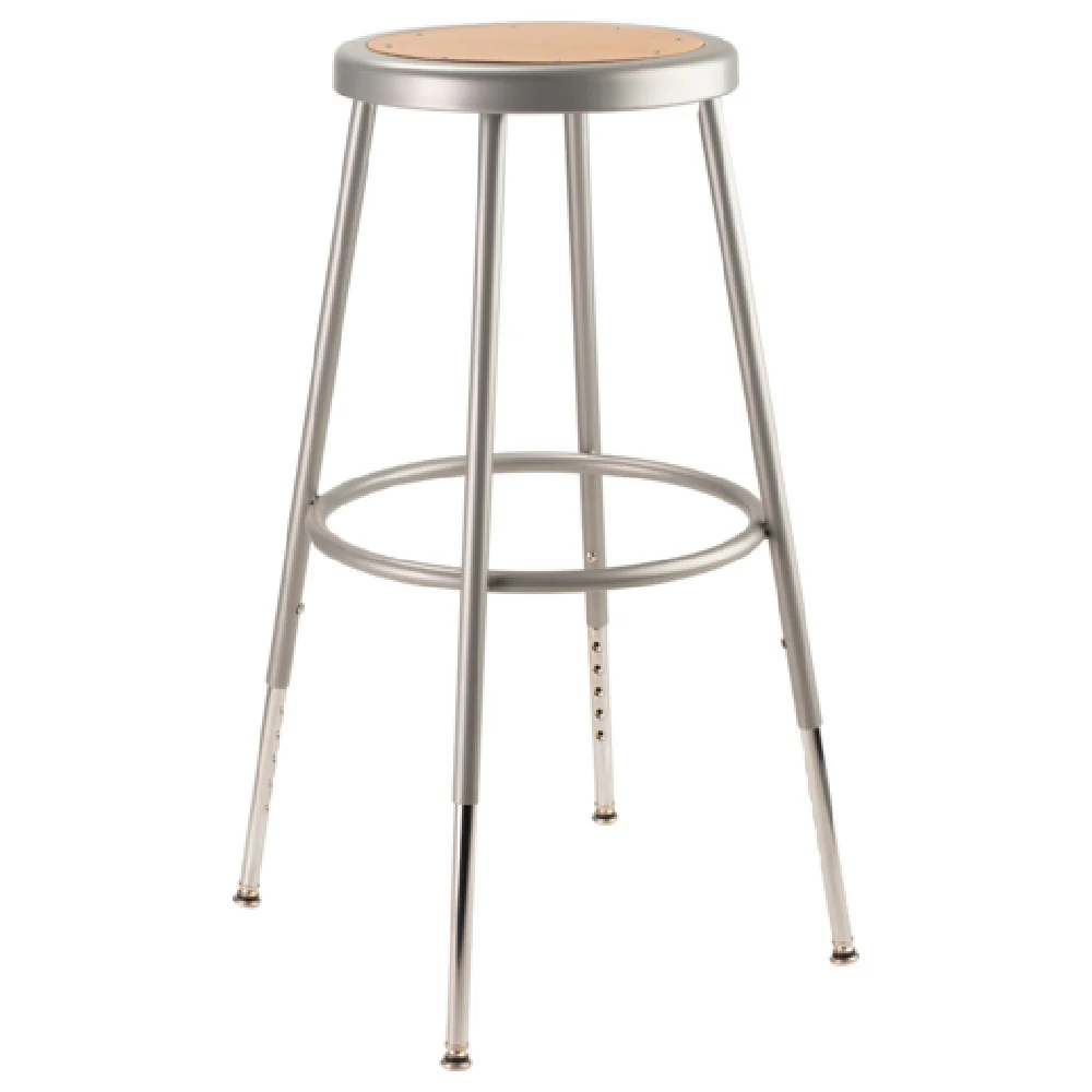 National Public Seating 6224H 14 Inch Metal Stool Heavy Duty Steel Frame with Adjustable Height National Public Seating 6224H 14 Inch Metal Stool Heavy Duty Steel Frame with Adjustable Height