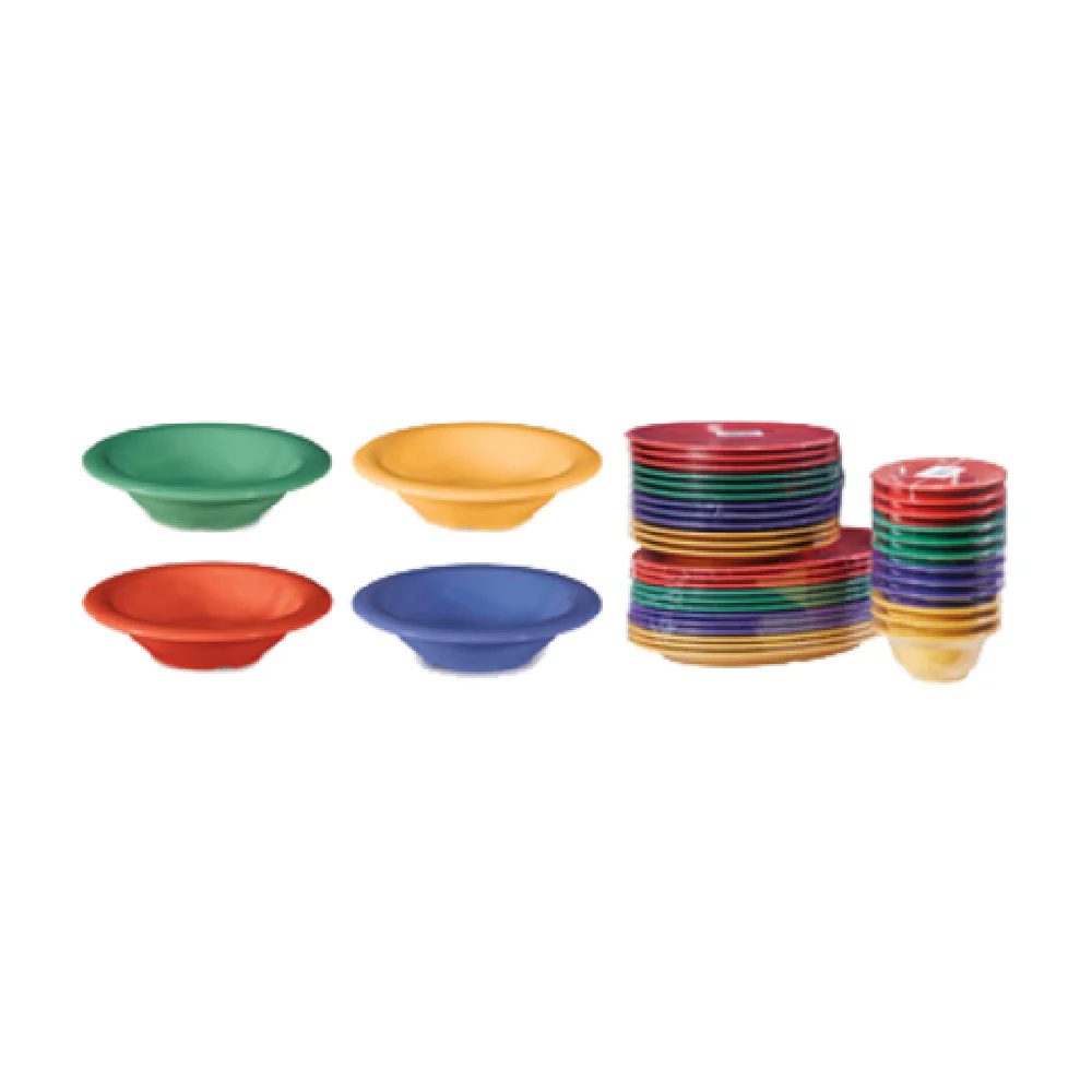GET Enterprises B-86-MIX 8 Oz. Melamine Bowl Assorted Colors Pack of 4
