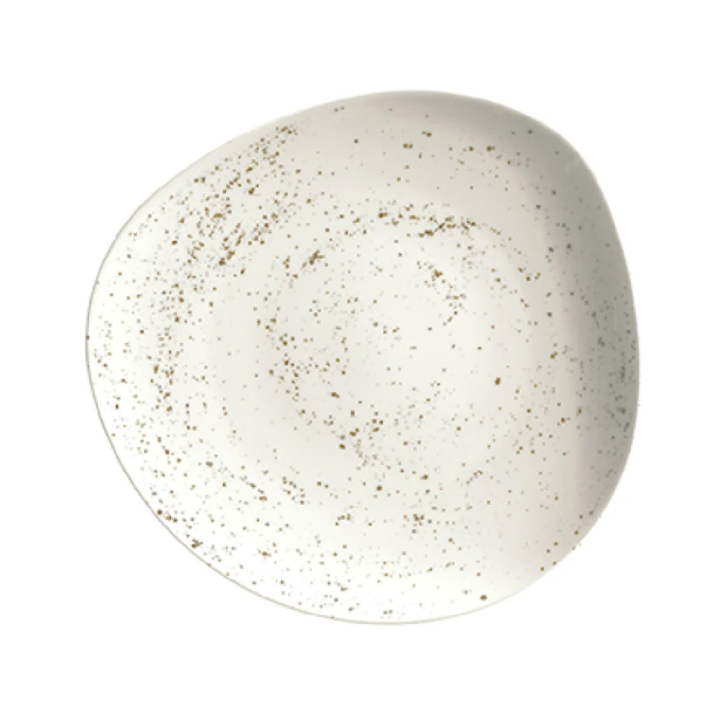 Libbey 9381215-70255 6-1/8 Inch Dia White Coupe Rim Porcelain Plate