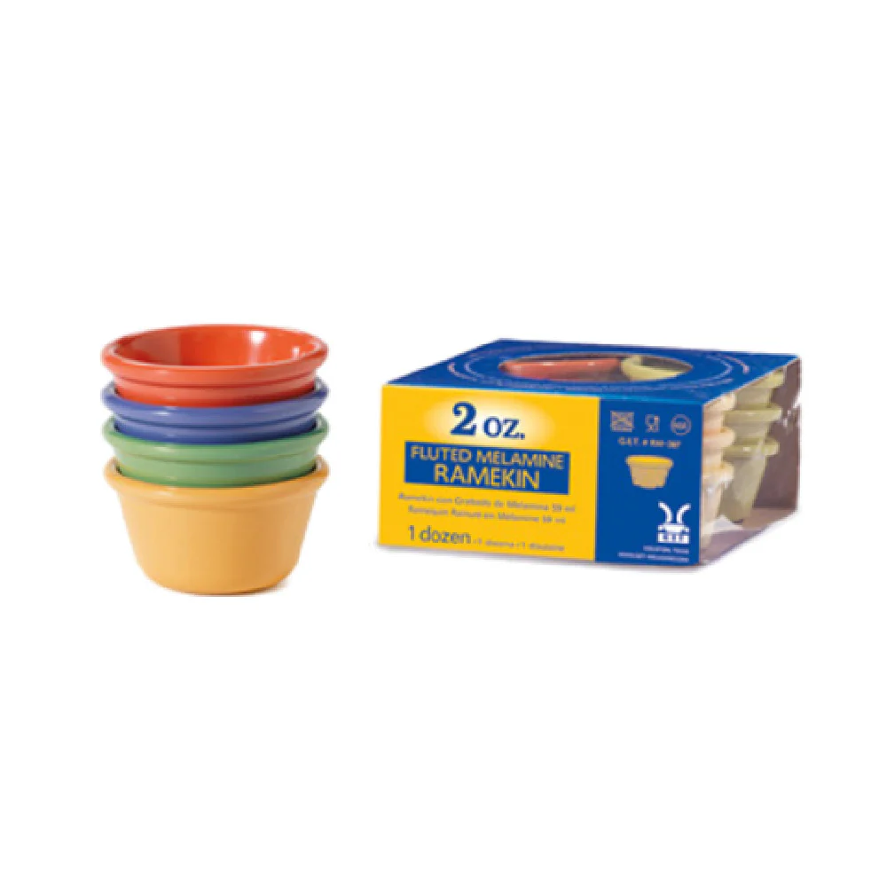 GET Enterprises SP-RM-400-MIX 4 Oz Ramekin Melamine Assorted Colors Packs GET Enterprises SP-RM-400-MIX 4 Oz Ramekin Melamine Assorted Colors Packs