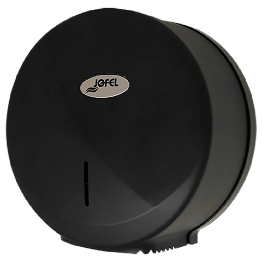 Carlisle R2100MBK 10 Inch Toilet Tissue Dispenser Plastic Matte Black with Key Lock